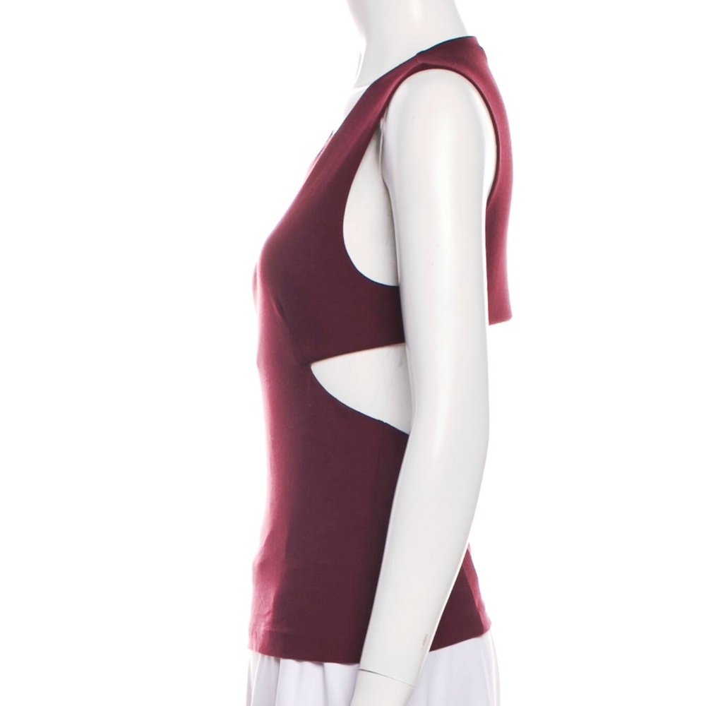 T Alexander wang burgundy tank top XS